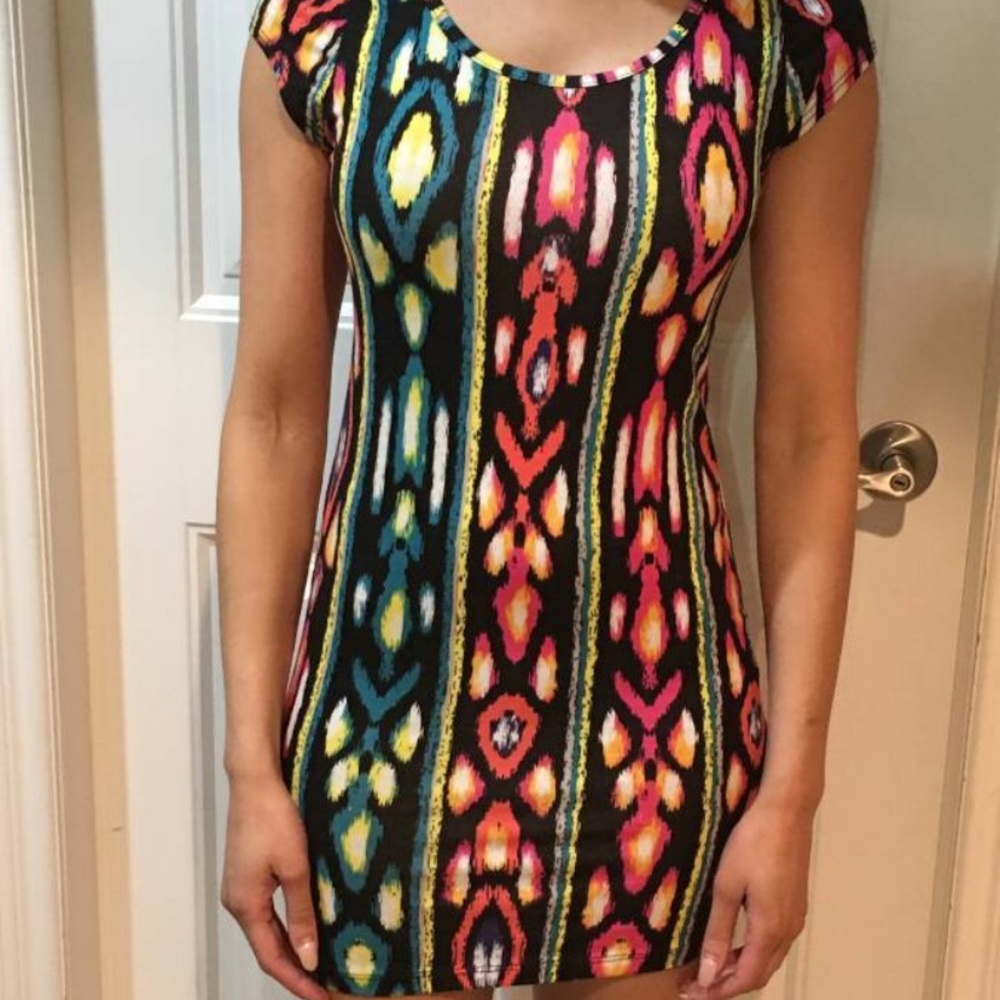 Colorful mini dress